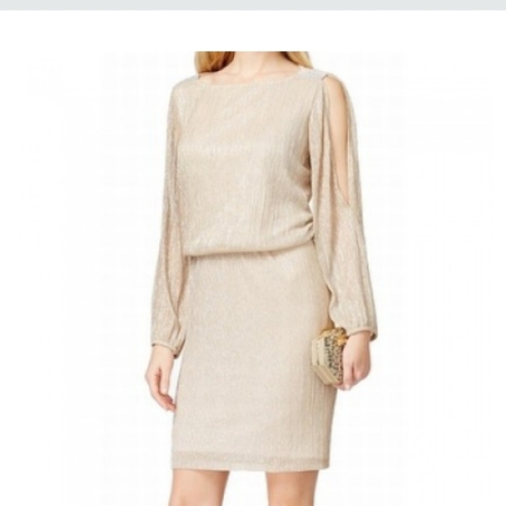 2 for $50. Gold, shimmer, blouson, cold shoulder
